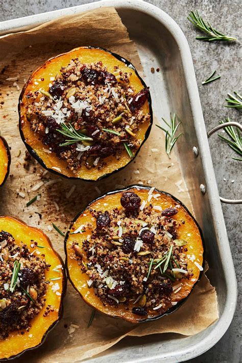 Quinoa Stuffed Acorn Squash Kalejunkie