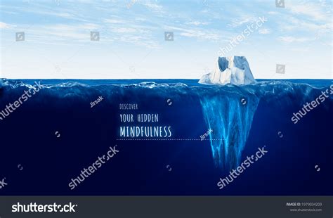 Discover Your Hidden Mindfulness Concept Iceberg Stock Photo 1979034203
