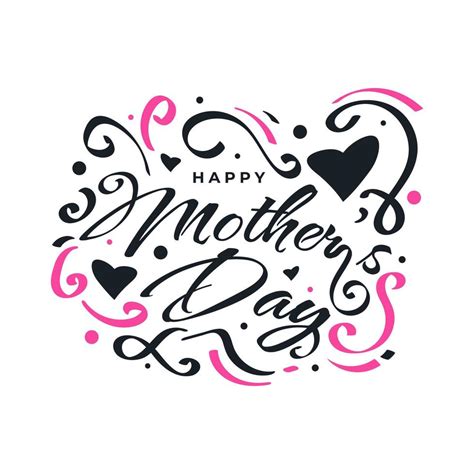 Happy Mothers Day Lettering Can Be Used For Greeting Card Poster