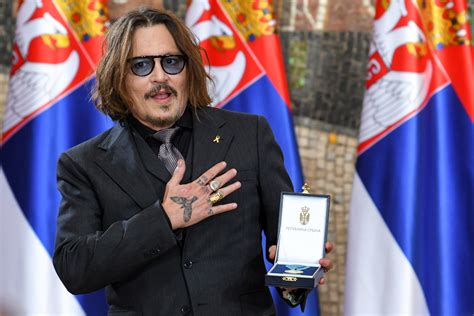 Johnny Depp On The Verge Of A New Life As He Receives Serbian Gold Medal