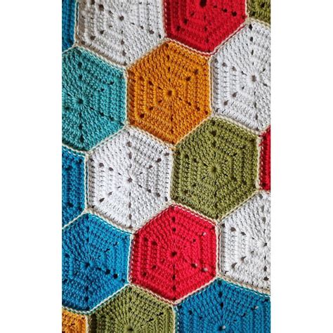 Rainbow Of Hexagons Crochet Pattern By Leonela Cevallos Hexagon Crochet