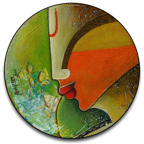 Round Canvas Painting At Explore Collection Of