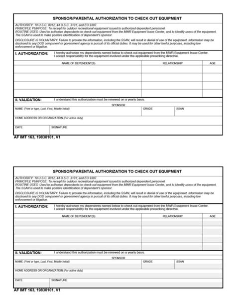 Af Imt Form 163 Fill Out Sign Online And Download Fillable Pdf