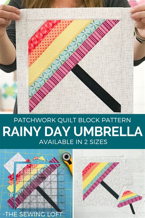Rainy Day Umbrella Quilt Blocks Quilt The Sewing Loft
