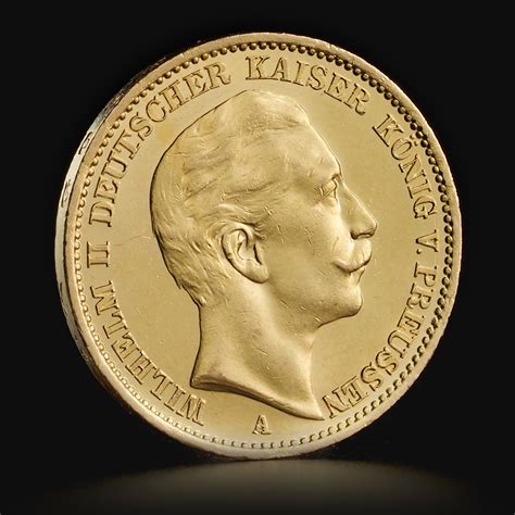 German 20 Marks Gold Coin Tavex Valuutta Kulta Hopea