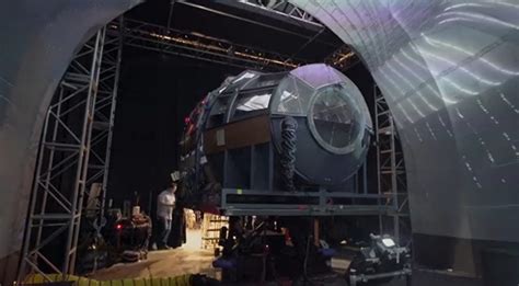 Behind The Scenes Look At Millennium Falcon Motion Pod And Turntable In