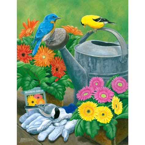 Backyard Bird Decorative Tile The Gardeners Tile Mural