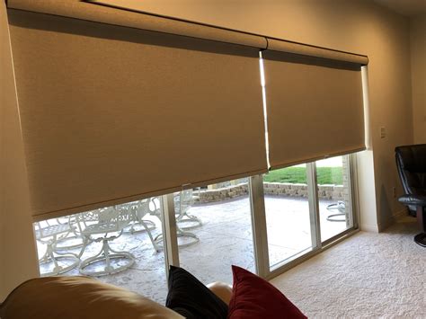 Roller Shades On Slider Sliding Glass Doors Patio Patio Door