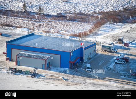 Town Of Churchill Airport From The Air In Early Winter Churchill