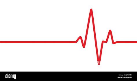 Heart Rhythm Symbol On Isolated Background Heartbeat Sign Cardiogram