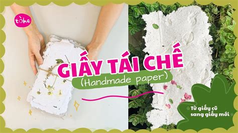 DIY làm GIẤY TÁI CHẾ từ GIẤY CŨ How to make handmade paper DỄ CHƠI