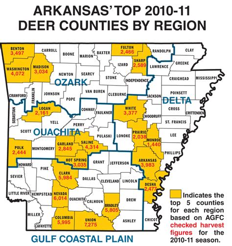 2011 Arkansas Deer Forecastour Top Hunting Areas