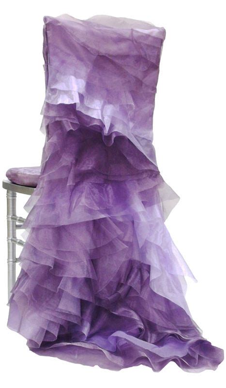 Opulent Purple Ombre Chair Covers Chair Covers Wedding Ruffled Chair