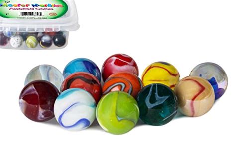 500 Count Bulk Assorted Premium Player Glass Mega Marbles Toy Playgamesly