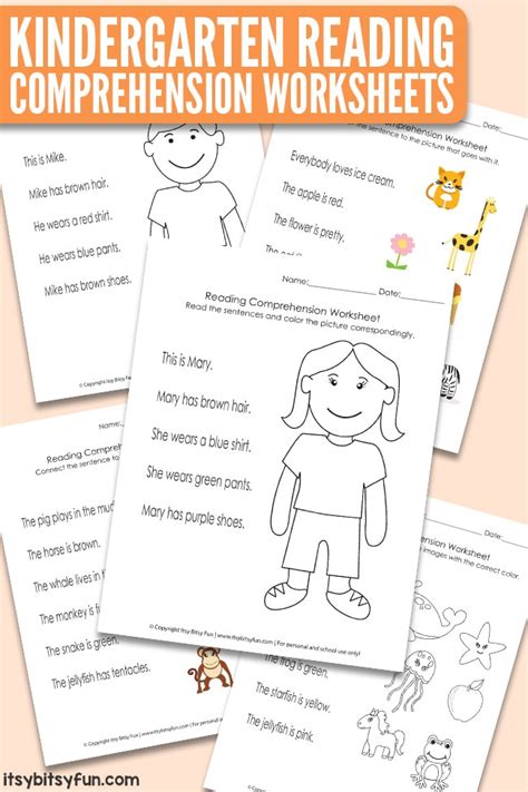 Worksheet For Kindergarten Reading Worksheets For Kindergarten