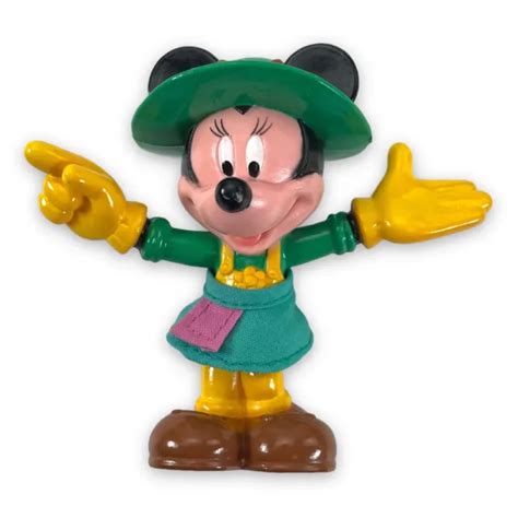 Disney Minnie Mouse Green Dress Hat Apron 25 Figure Figurine Cake