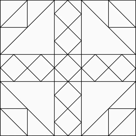 Arrange the squares into your own creative pattern for a quilt. Printable Quilt Coloring Pages | Barn quilt patterns ...