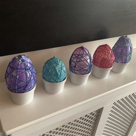Diy Twine Easter Egg Decorations Blissful Domestication