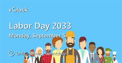 When Is Labor Day 2033 Countdown Timer Online Vclock