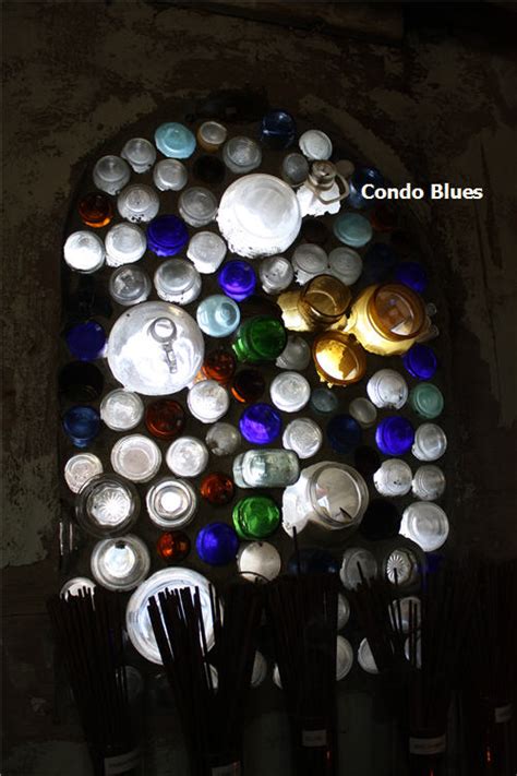 Condo Blues Recycled Glass Bottle Windows