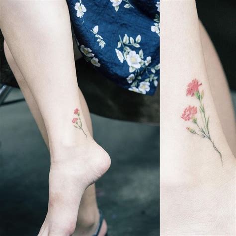 Carnation Flower Tattoo, Flower Tattoo Arm, Flower Tattoo Designs