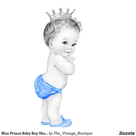 Blue Prince Baby Boy Shower Cutout Pink Baby Girl Shower Gel Twin