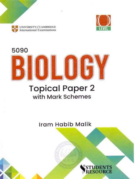 Topical Biology P4 And P5 A Level Past Papers Worked Solutions By
