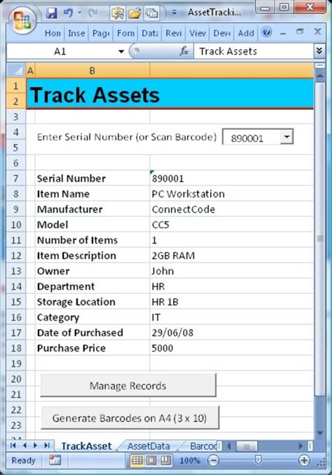 Barcode Assets Tracking Track Assets For Home Inventory