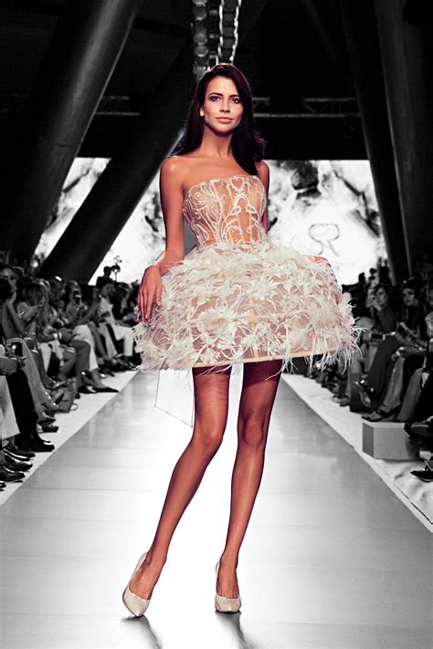 Arab Fashion Week Dubai Fashion Show Catwalk Runway Designer Lace Dress