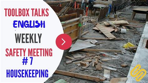 7 Housekeeping Weekly Safety Meeting Toolbox Talk Meeting Topics