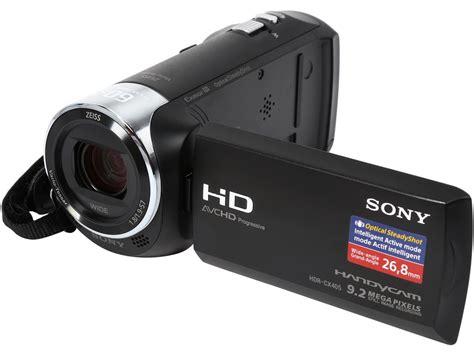 Sony Handycam Cx405 Hdr Cx405 B Black 1 5 8 Back Illuminated Exmor R Cmos 2 7 230 4k Lcd 30x