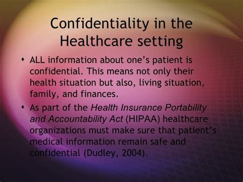 Confidentiality In Healthcare