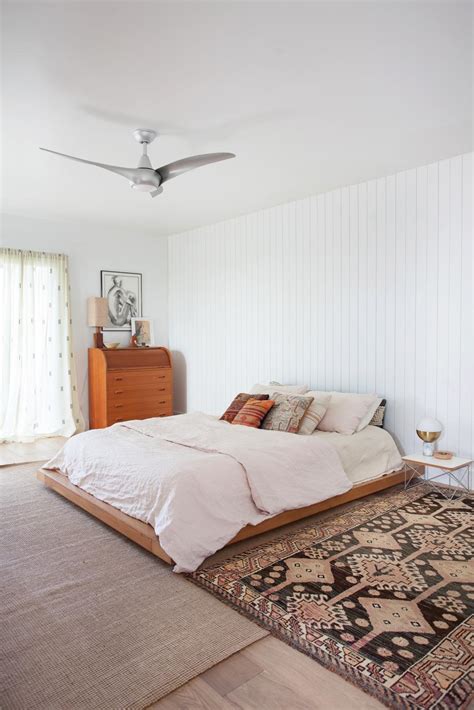 Master Bedroom With Mid Century Furnishings Shiplap Accent Wall Hgtv
