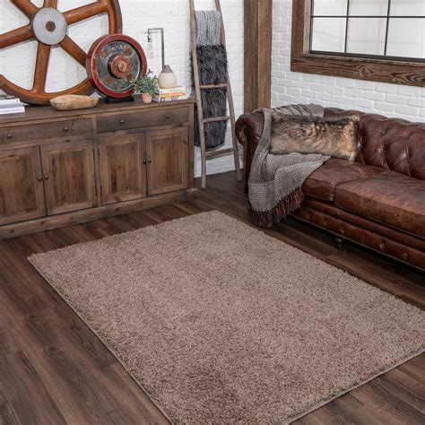 Mohawk Home Willow Creek Solid Shag Area Rug Taupe