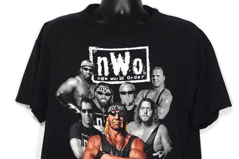 Men Vintage 1998 Nwo T Shirt Wcw Wrestling 90s Hulk Hogan Bas Has