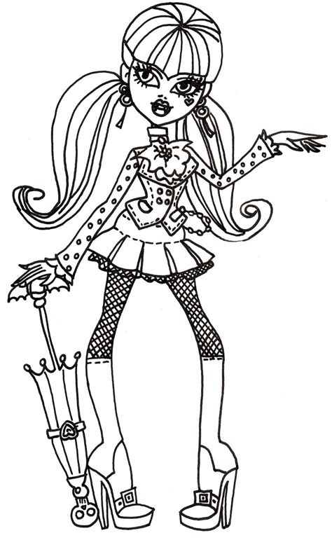 Monster High Printable Coloring Pages