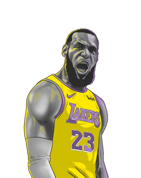 NBA MVP ILLUSTRATION - LEBRON CURRY HARDEN on Behance png image