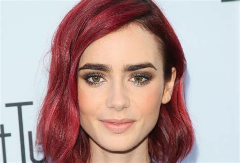 Lily Collins Red Hair