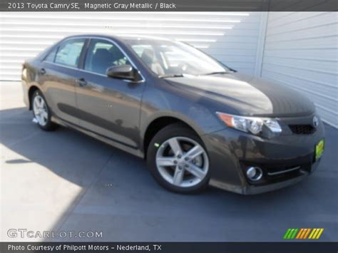 Magnetic Gray Metallic 2013 Toyota Camry Se Black Interior