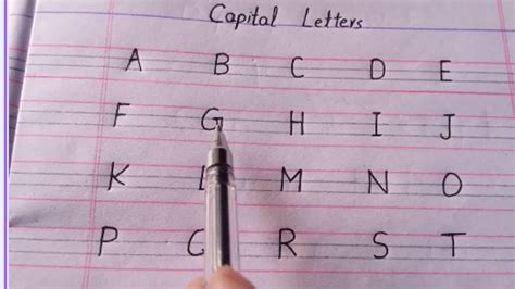 Capital Letters Abcdhow To Write Capital Lettersabcdcapital Letters