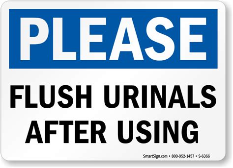 Please Flush After Use Signage Malayapap