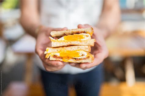 Bacon And Egg Breakfast Sandwich By Stocksy Contributor J Anthony