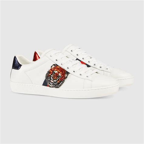 Gucci Ace Embroidered Sneaker Detail 2 Sneakers Gucci Ace Sneakers