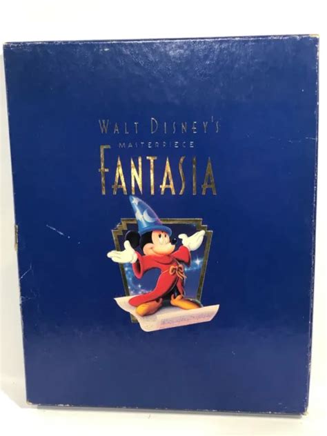 Walt Disney Masterpiece Fantasia Deluxe Collector Edition Vhs Box Set W