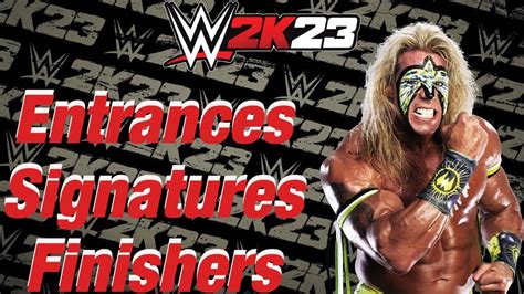 Wwe K Entrances Signatures Finishers Ultimate Warrior Youtube