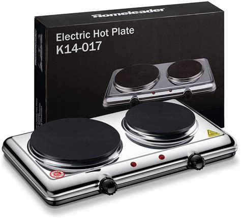 Electric Burner W Double Burner Electric Cooktop With Adjustable