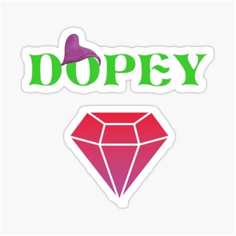 Dopey Diamond Sticker By Harrynichol56 Redbubble