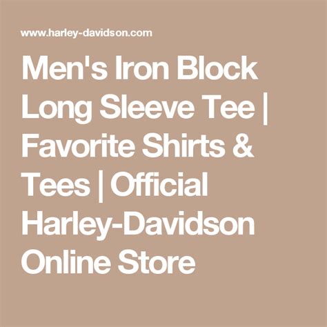 Men S Iron Block Long Sleeve Tee Favorite Shirts Tees Official