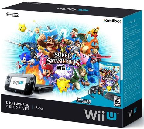 Wii U System Bundle Smash Bros Console Deluxe Set