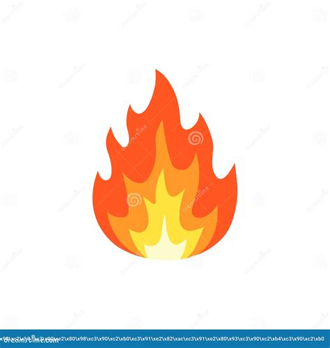 Icono De La Llama De Fuego Vector Aislado En Fondo Blanco Ilustración